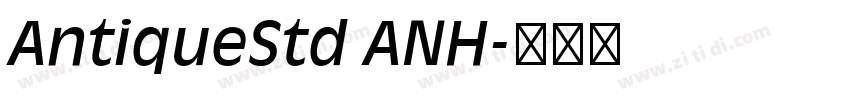 AntiqueStd ANH字体转换